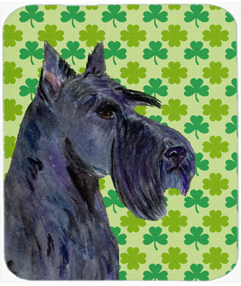Scottish Terrier St. Patricks Day Shamrock Mouse Pad, Hot Pad Or Trivet