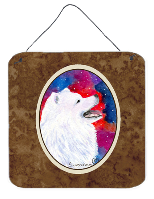 Samoyed Aluminium Metal Wall Or Door Hanging Prints