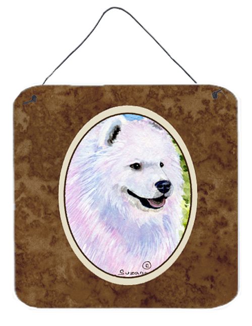 Samoyed Aluminium Metal Wall Or Door Hanging Prints