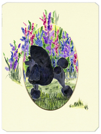 SS8077MP Poodle Mouse Pad- Hot Pad & Trivet