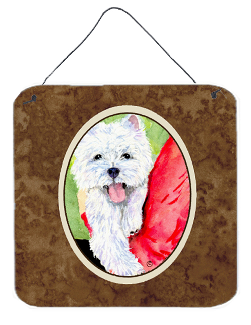 Westie Aluminium Metal Wall Or Door Hanging Prints