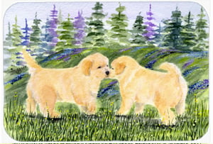 Golden Retriever Mouse Pad, Hot Pad & Trivet