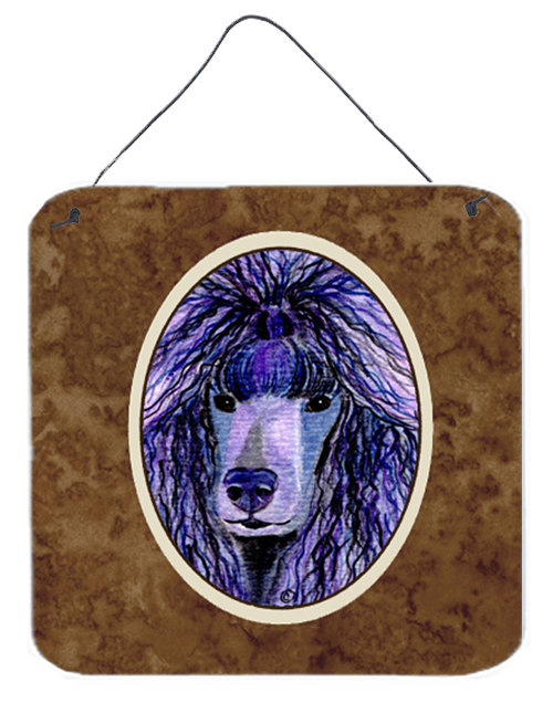 Poodle Aluminium Metal Wall Or Door Hanging Prints