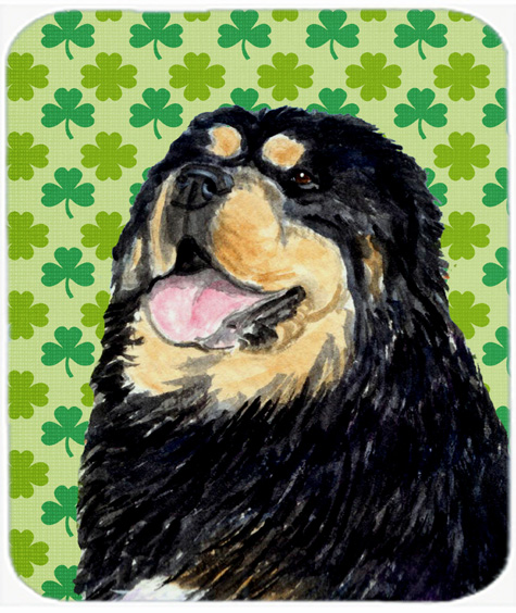 Tibetan Mastiff St. Patricks Day Shamrock Mouse Pad, Hot Pad Or Trivet