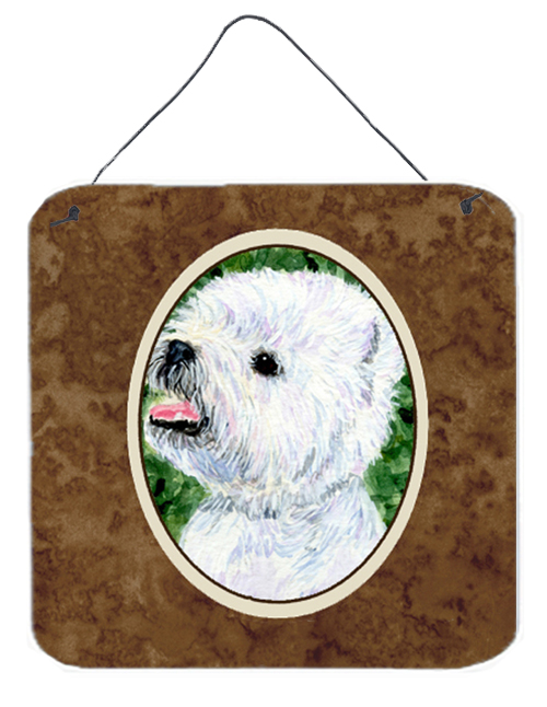Westie Aluminium Metal Wall Or Door Hanging Prints