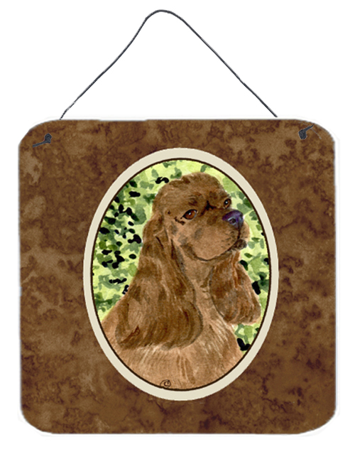 Cocker Spaniel Aluminium Metal Wall Or Door Hanging Prints