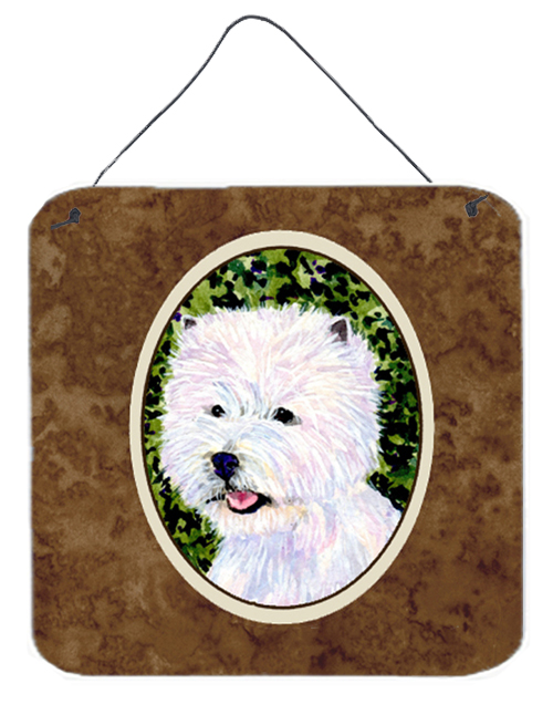 Westie Aluminium Metal Wall Or Door Hanging Prints