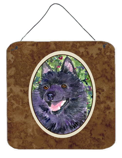 Schipperke Aluminium Metal Wall Or Door Hanging Prints