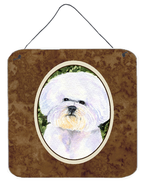 Bichon Frise Aluminium Metal Wall Or Door Hanging Prints