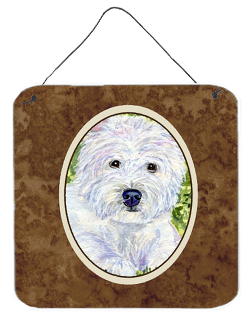 Westie Aluminium Metal Wall Or Door Hanging Prints