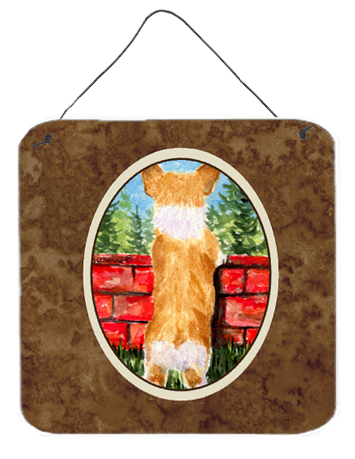 Corgi Aluminium Metal Wall Or Door Hanging Prints