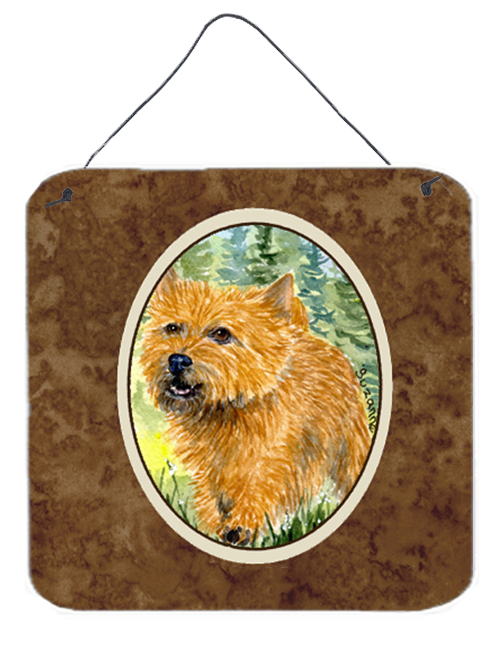 Norwich Terrier Aluminium Metal Wall Or Door Hanging Prints