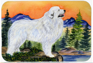 SS8183MP Great Pyrenees Mouse Pad- Hot Pad & Trivet