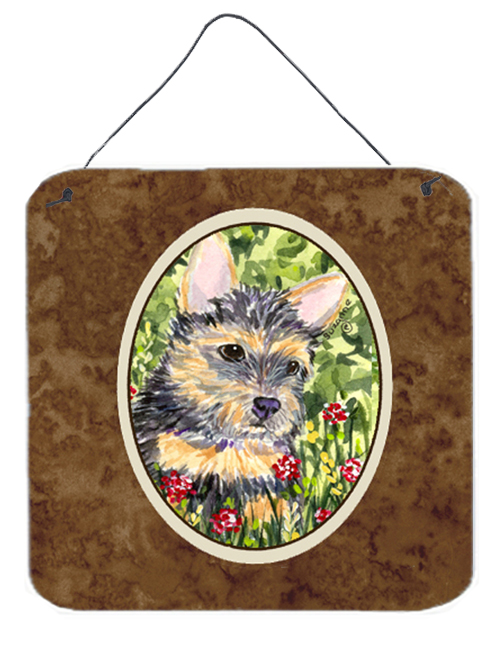 Norwich Terrier Aluminium Metal Wall Or Door Hanging Prints