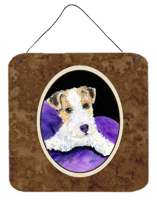 Fox Terrier Aluminium Metal Wall Or Door Hanging Prints