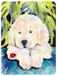 Golden Retriever Mouse Pad, Hot Pad & Trivet