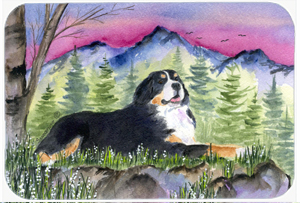 Bernese Mountain Dog Mouse Pad, Hot Pad & Trivet