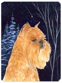 Starry Night Brussels Griffon Mouse Pad, Hot Pad & Trivet