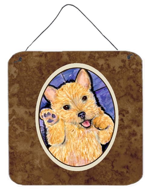 Norwich Terrier Aluminium Metal Wall Or Door Hanging Prints
