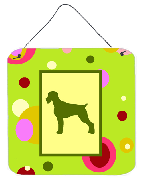German Wirehaired Pointer Aluminium Metal Wall Or Door Hanging Prints