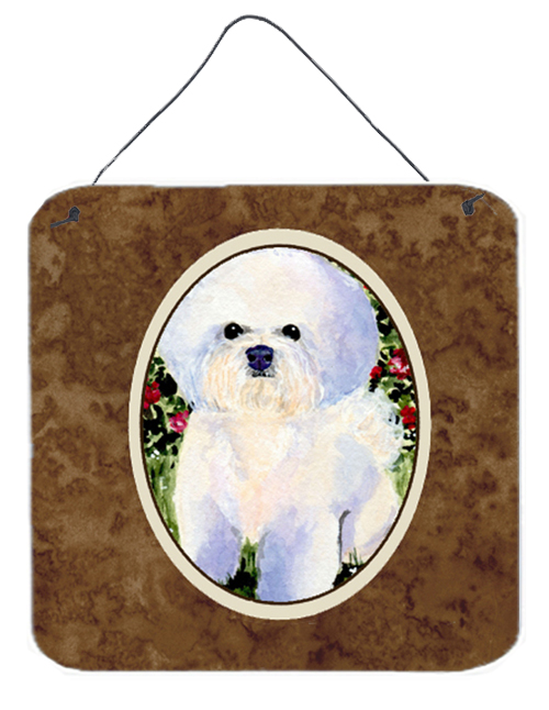Bichon Frise Aluminium Metal Wall Or Door Hanging Prints