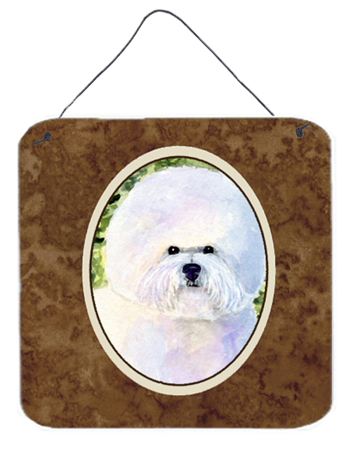 Bichon Frise Aluminium Metal Wall Or Door Hanging Prints
