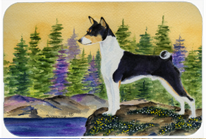 SS8201MP Basenji Mouse Pad- Hot Pad & Trivet