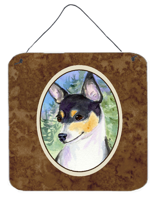 Fox Terrier Aluminium Metal Wall Or Door Hanging Prints