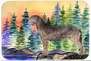 Irish Wolfhound Mouse Pad, Hot Pad & Trivet