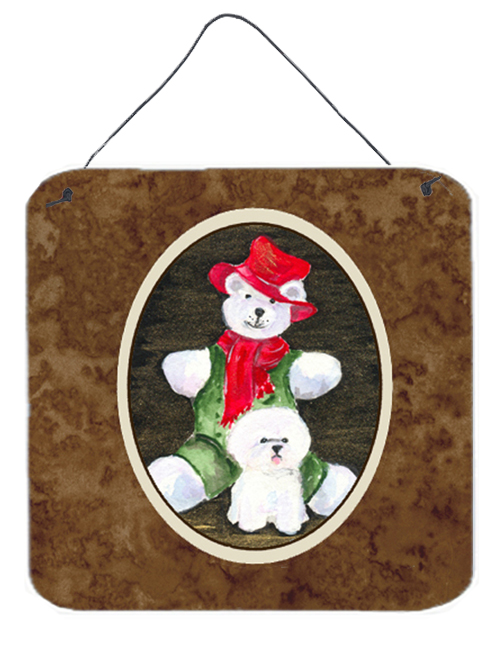Bichon Frise Aluminium Metal Wall Or Door Hanging Prints