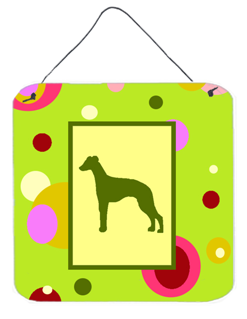 Whippet Aluminium Metal Wall Or Door Hanging Prints
