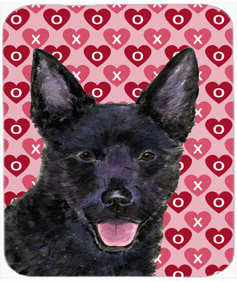 Australian Kelpie Hearts Love And Valentines Day Mouse Pad, Hot Pad Or Trivet