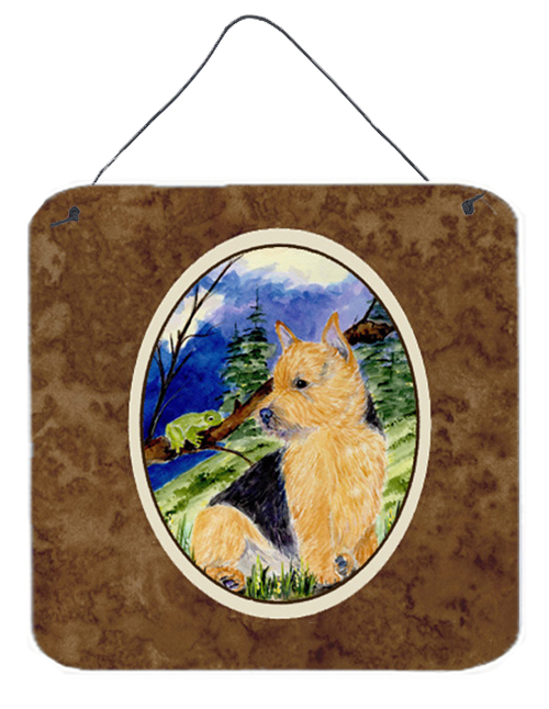 Norwich Terrier Aluminium Metal Wall Or Door Hanging Prints