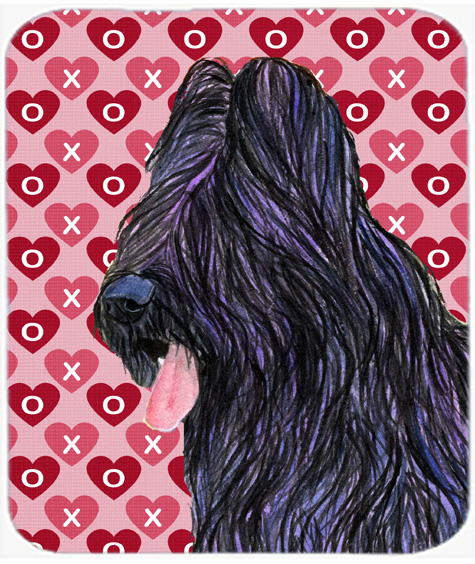 Briard Hearts Love And Valentines Day Mouse Pad, Hot Pad Or Trivet