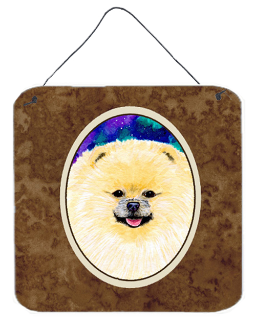 Pomeranian Aluminium Metal Wall Or Door Hanging Prints