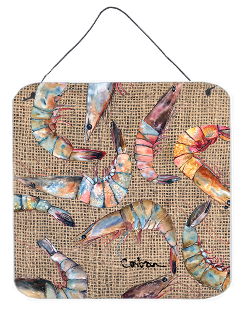 Shrimp Aluminium Metal Wall Or Door Hanging Prints