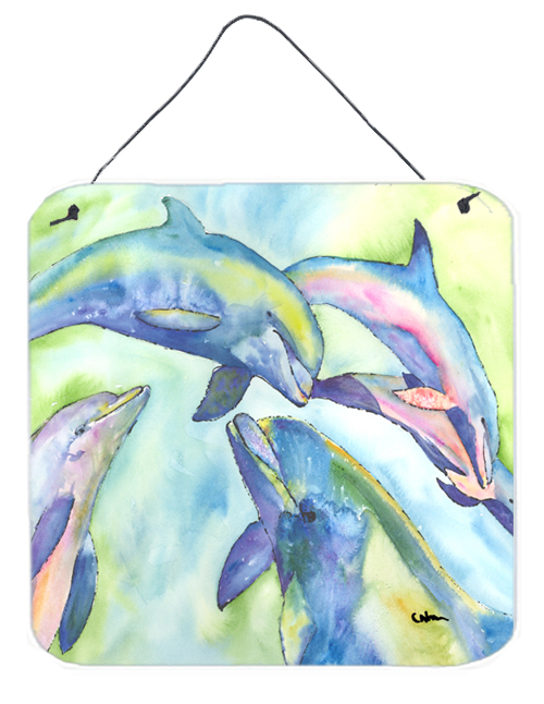 Dolphin Aluminium Metal Wall Or Door Hanging Prints
