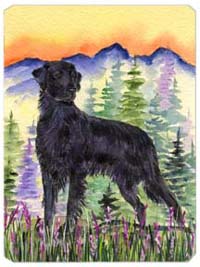Flat Coated Retriever Mouse Pad, Hot Pad & Trivet