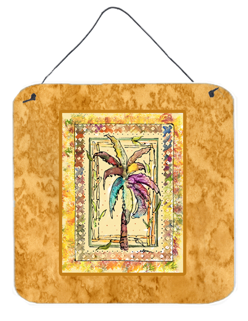 8614DS66 Palm Tree Aluminium Metal Wall Or Door Hanging Prints