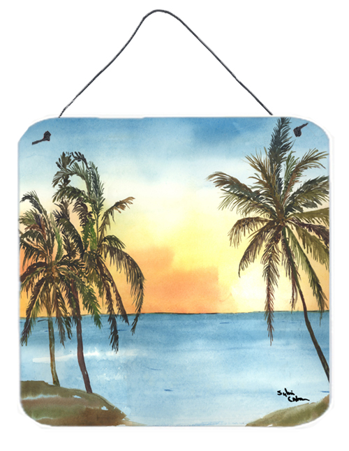 Palm Tree Aluminium Metal Wall Or Door Hanging Prints