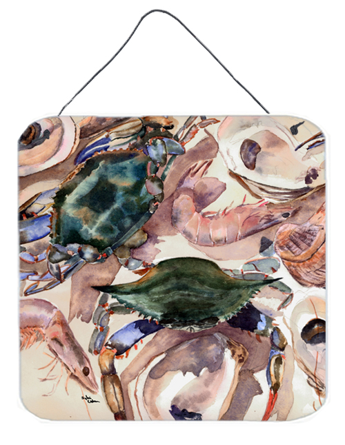 Crab Aluminium Metal Wall Or Door Hanging Prints