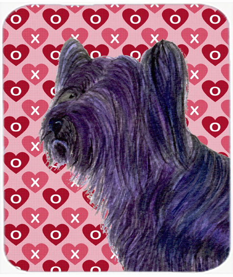 Skye Terrier Hearts Love And Valentines Day Mouse Pad, Hot Pad Or Trivet