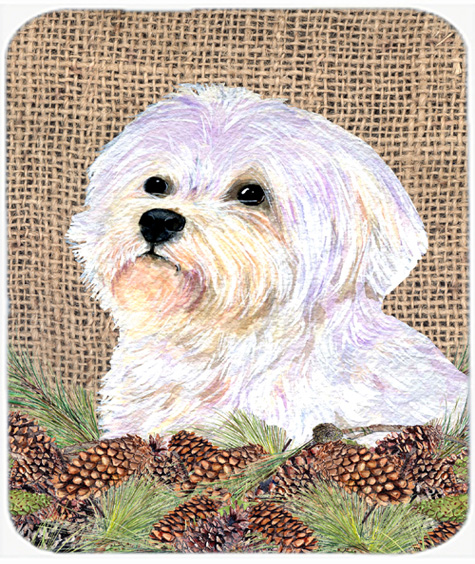 Maltese Mouse Pad, Hot Pad Or Trivet