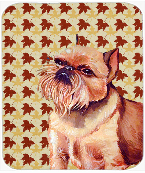 Brussels Griffon Fall Leaves Portrait Mouse Pad, Hot Pad Or Trivet