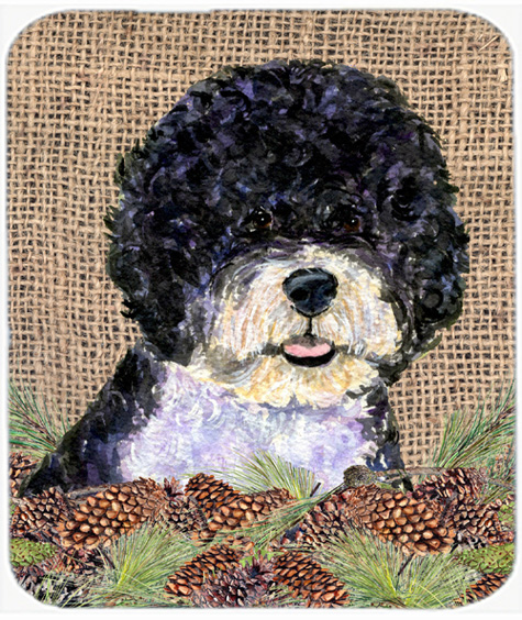 Portuguese Water Dog Mouse Pad, Hot Pad Or Trivet