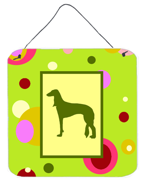 Saluki Aluminium Metal Wall Or Door Hanging Prints