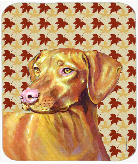 Vizsla Fall Leaves Portrait Mouse Pad, Hot Pad Or Trivet