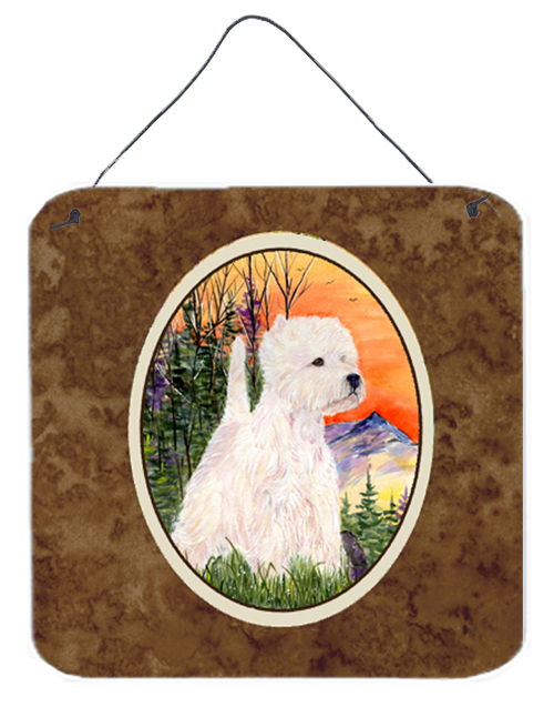 Westie Aluminium Metal Wall or Door Hanging Prints
