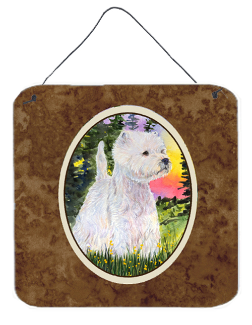 Westie Aluminium Metal Wall or Door Hanging Prints