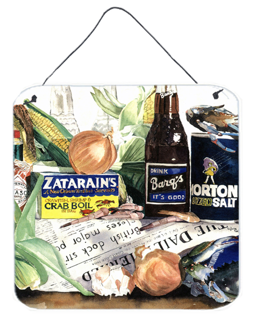 Picture of Carolines Treasures 1002DS66 Barqs- Crabs- And Spices Aluminium Metal Wall or Door Hanging Prints